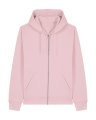 Heren Hooded Sweater Stanley Stella Mixer Full Zip Cotton Pink